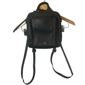 Black Leather The Sak Baby Small Mini Backpack Purse